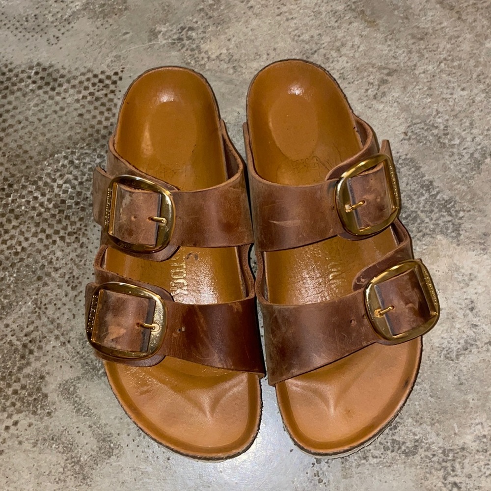 Birkenstock Arizona Big buckle piled leather